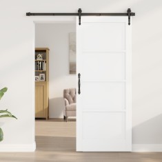 vidaXL Ușă interioară &#039;ORKDAL&#039;albă 83x202x4 cm din lemn masiv de pin