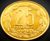 Cumpara ieftin Moneda exotica 25 FRANCI CFA - AFRICA CENTRALA (GABON), anul 1998 * 582 = UNC + LUCIU