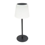 Lampa de masa solara LED 2W, panou solar 0.7W, baterie 3.7V 1200mAh, USB 5V 1A, negru Breckner Germany