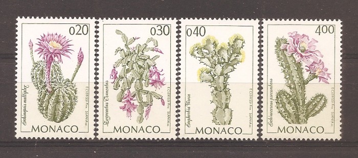 Monaco 1994 - Cactusi, 2 serii, 4 poze, MNH