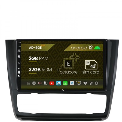 Navigatie BMW Seria 1 E87 (2007-2011), Clima Automata, Android 12, E-Octacore 2GB RAM + 32GB ROM, 9 Inch - AD-BGE9002+AD-BGRKIT399 foto