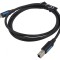 Cablu USB 2.0 USB B la USB C 1m Negru 2A