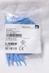 6 bucati cablu fise test STAUBLI MC Test Lead 1m 600V 10A blue 0.5mm2