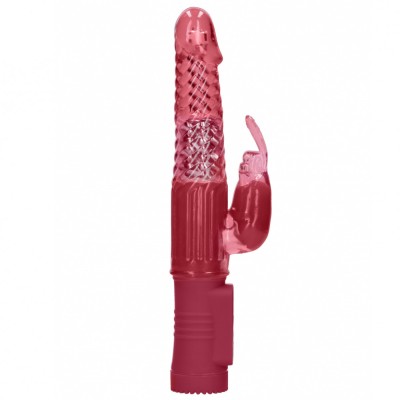 Vibrator Iepuras cu Rotatii si Vibratii, Rosu# foto