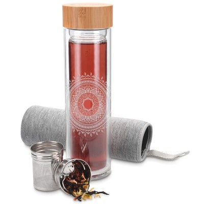 Sticla de ceai 500 ml, Cu infuzor, Transparent, 45888.2.01 foto