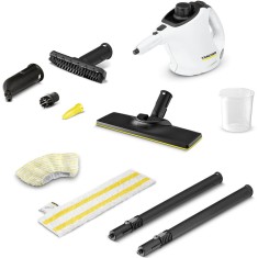 Aparat de curatat cu abur Karcher SC 1 EasyFix, 1.516-401.0, 1200 W, 3 bar, rezervor 0.2L, incalzire 3 min, Alb/Negru