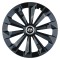 Set 4 Capace Roti 16 inchi (R16) Fame Negru, Compatibile Cu Hyundai