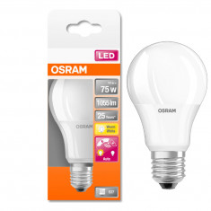 Bec LED Osram LED STAR+, A75, cu senzor de lumina, E27, 10W (75W), 1055 lm - RESIGILAT