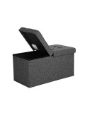 Cumpara ieftin Cutie depozitare, Songmics, 80L, 300 Kg, LSF46GYZ, 76 x 38 x 38 cm