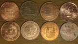 5 euro cent - set colectie 8 tari diferite - Andorra &amp; San Marino (RARE !) + Grecia Italia Belgia Germania Spania ++ Bulgaria unc