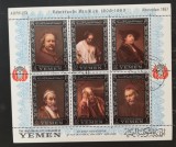 YEMEN K.-PORTRETE REMBRANT- 1 M/Sh.Obliterat-YK 090