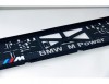 Set suport placute numar inmatriculare auto 3D (fata + spate) Bmw M power