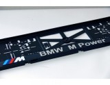 Set suport placute numar inmatriculare auto 3D (fata + spate) Bmw M power