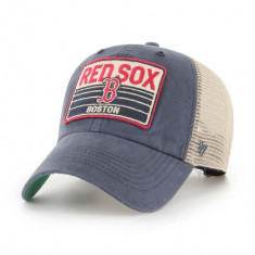 47 brand sapca MLB Boston Red Sox culoarea albastru marin, cu imprimeu, B-FRSTK02BXP-VN