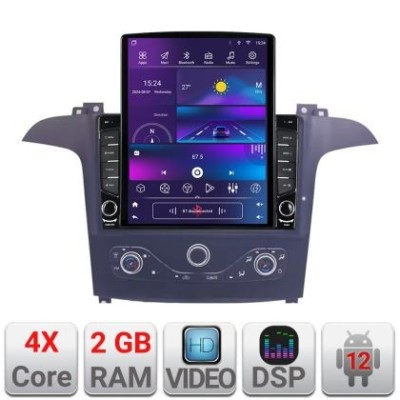 Navigatie Ford S-max 2006-2014 dedicata Android radio gps internet quad core 2+32 ecran vertical 9.7&amp;quot; KIT-smax-navi+EDT-E708 CarStore Technology foto