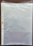 Set 50 folii pentru bancnote cu 3 compartimente, DACO