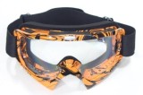 Ochelari cross/enduro/atv WB P-24,rama portocaliu negru,sticla transparenta Cod Produs: MX_NEW ROY27474