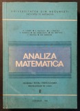 ANALIZA MATEMATICA vol. II Manual pentru Perfectionarea Profesorilor de Liceu 478 pag TIRAJ MIC 790 ex. UZ INTERN 1986 Univ. Bucuresti. 24x17x4,5cm