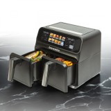 Friteuza cu aer - Airfryer - XXL - 230V - 2200W - cos dublu, display tactil color - 4+4 L Best CarHome, Bewello