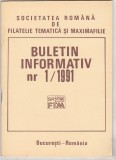 Bnk fil Soc. romana de filatelie tematica si maximafilie - buletin info 1/1991