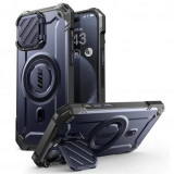 Cumpara ieftin Husa iPhone 15 Pro Max Antisoc protectie camera Albastru SUBXT, Techsuit
