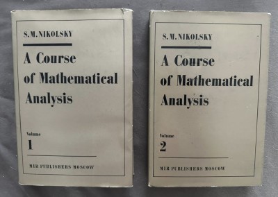 Sergey Mikhailovich Nikolsky - A Course of Mathematical Analysis (2 volume) cartonate cu supracoperta foto