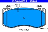 ATE 13.0460-4863.2 set placute frana,frana disc