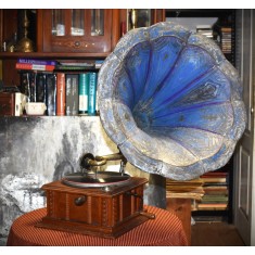 Gramofon vechi cu palnie / original The Gramophone Co. Ltd. Hayes Middlesex England Model 101 His Master Voice HMV cca.1900