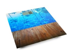 Cantar de baie Esperanza, afisaj LCD, indicator baterie descarcata, 30 x 30 cm, multicolor