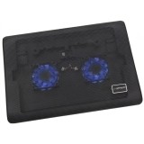Cooler notebook/Mac 15.6 inch, 38CFM, 2 ventilatoare, iluminat LED, Esperanza Tivano