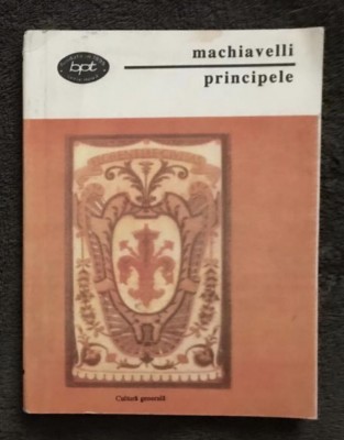 Niccolo Machiavelli - Principele BPT 1414 foto