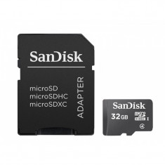 Micro secure digital card sandisk 32gb include adaptor (pentru telefon) foto