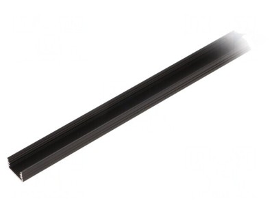 Profil Aluminiu Slim8 Negru 2m pentru Module LED de Suprafață foto