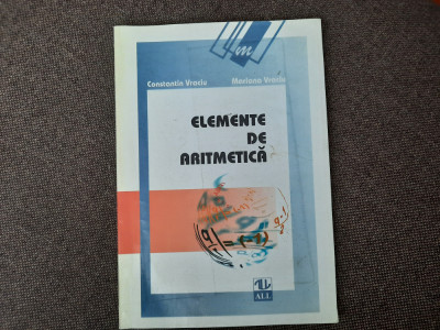 Constantin Vraciu - Elemente de aritmetica 19/3 foto