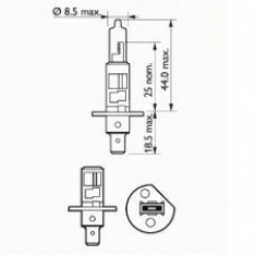 BEC FAR H1 12V 55W P14.5s WHITE SCT