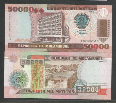 MOZAMBIC / MOZAMBIQUE 50000 50.000 METICAIS 1993 UNC [1] P-138 , necirculata foto