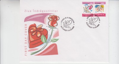 C12 - FDC Romania - Ziua indragostitilor - LP1503 - 2000 foto