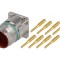 Conector M23 Soclu PIN 8 Tată Crimpat Drept Ecranat