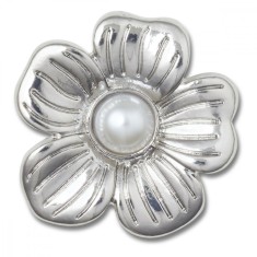 Jibbitz Crocs Silver Monochrome Daisy 2