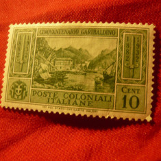 Timbru Italia 1932 - 50 Ani Garibaldi , valoarea 10C