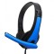 Casti gaming pentru notebooks, telefoane, tablete, PS4, Xbox One, microfon cu anulare a zgomotului, jack 3, 5 mm, Blue