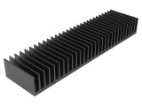 Radiator Extrudat Negru 50x200x25mm