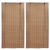 VidaXL Jaluzele din bambus tip rulou, 2 buc., maro, 100 x 160 cm