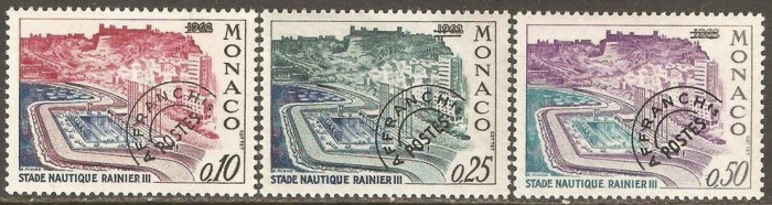 C4737 - Monaco 1964 - Preobliterate 3v. neuzat,perfecta stare