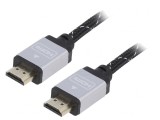 Cablu HDMI 1.4 textil 5m negru