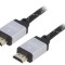 Cablu HDMI 1.4 textil 5m negru