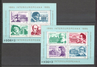 Romania.1985 INTEREUROPA-Bl. YR.801 foto