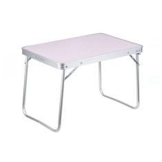 Masa pliabila camping, 80 x 60 x 70 cm, aluminiu, maner de transport