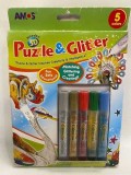 Puzzle Lemn 3D Lebada, Joc Educativ Copii, Asamblare &amp; Pictura, +3 Ani, Abilitati Motrice, Multicolor