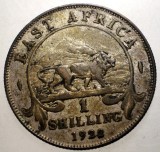 J.332 EAST AFRICA DE EST COLONIE BRITANICA GEORGE V 1 SHILLING 1922 ARGINT